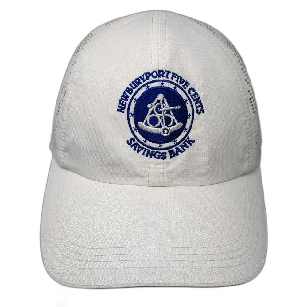 Hit Wear Newburyport Five Cents Savings Bank Baseball Cap White One Size Hat